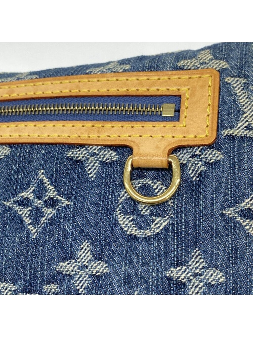 Louis Vuitton Pouch Monogram Denim Pochette Plat Blue - Picture 8 of 9
